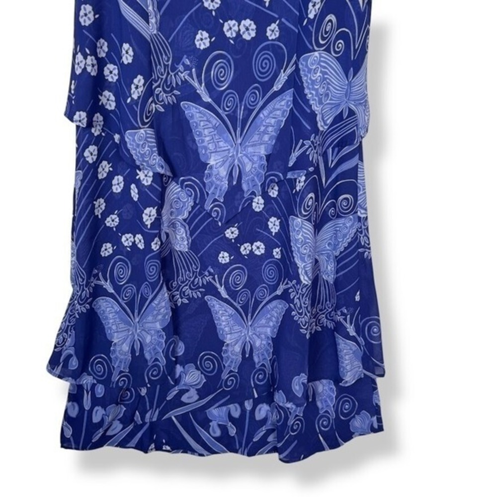 Pyramid Collection Butterfly Dress Size Medium‎ Chiffon Fairy Y2K Whimsical - Picture 7 of 13